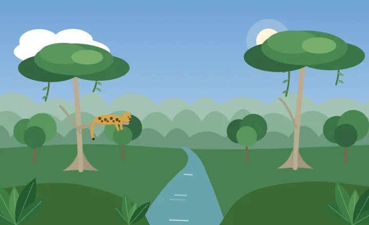 Jungle in spring