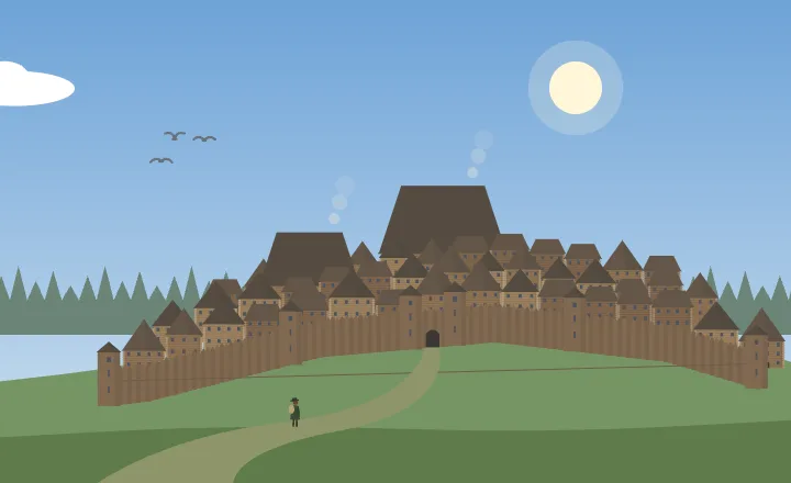 A city in the taiga